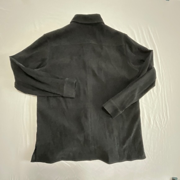 Talbots Stretch Velvet Button-Up Shirt Top Long Sleeve Collared Career - Picture 5 of 7